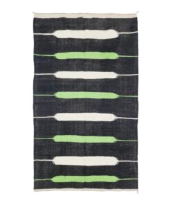 Black and Pistachio Rug