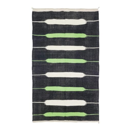 Black and Pistachio Rug