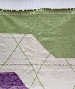 Green and Viola Purple Rug