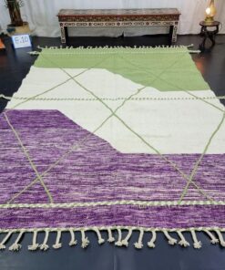 Green and Viola Purple Rug
