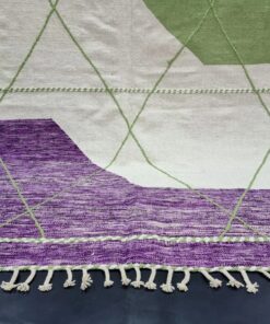 Green and Viola Purple Rug