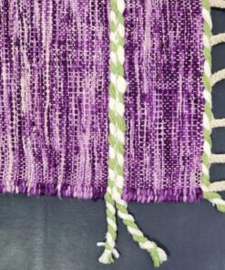 Green and Viola Purple Rug