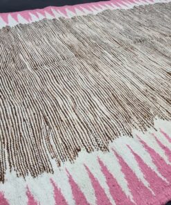 Brown Knotted Rug