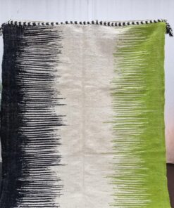 Black And Green Striped Rug