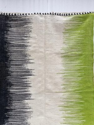 Black And Green Striped Rug