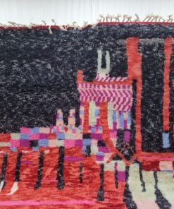 Faded Red and Black Rug