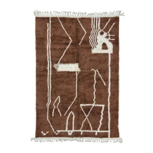 Brown Abstract Rug