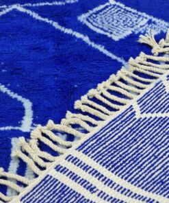 Royal Blue Abstract Rug