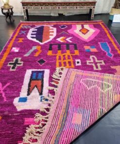 Purple Abstract Rug