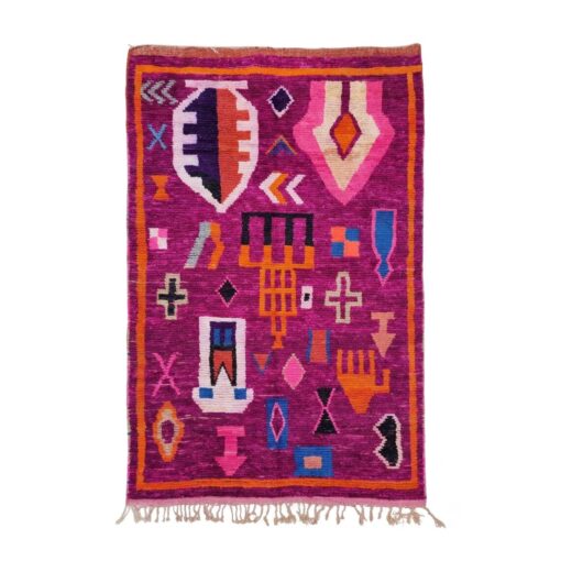 Purple Abstract Rug