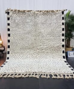 Black and White Wool Rug