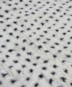 Black and White Wool Rug
