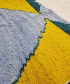 Yellow and Aqua Blue Rug