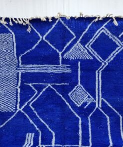 Royal Blue Abstract Rug