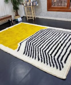 Black and Yellow Rug