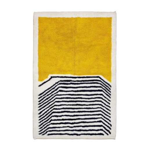 Black and Yellow Rug