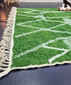 Grass Green & White Rug