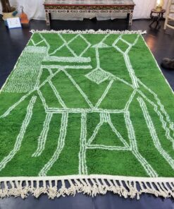 Grass Green & White Rug