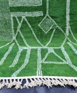 Grass Green & White Rug