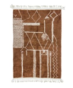 Brown Abstract Rug