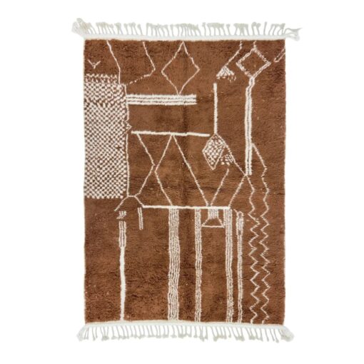 Brown Abstract Rug
