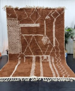 Brown Abstract Rug