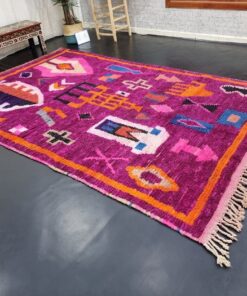 Purple Abstract Rug