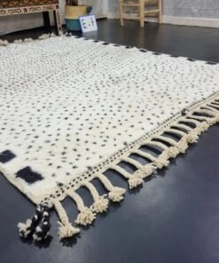 Black and White Wool Rug