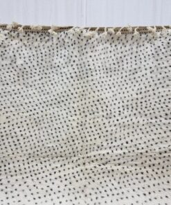 Black and White Wool Rug