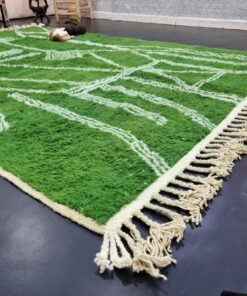 Grass Green & White Rug