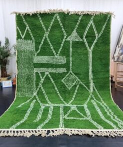 Grass Green & White Rug