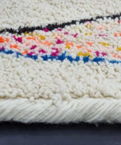 Abstract Brown and White Rug