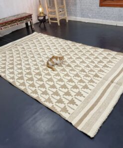 Beige & White Rug