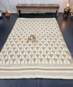 Beige & White Rug
