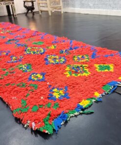 Red and Green Vintage Rug