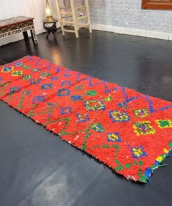 Red and Green Vintage Rug