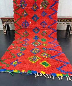 Red and Green Vintage Rug