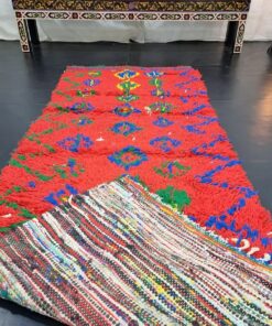 Red and Green Vintage Rug