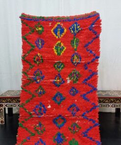 Red and Green Vintage Rug