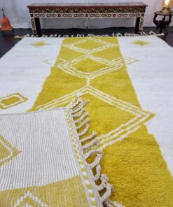 Yellow And White Rug