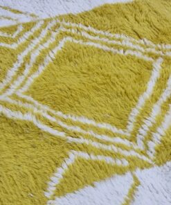 Yellow And White Rug