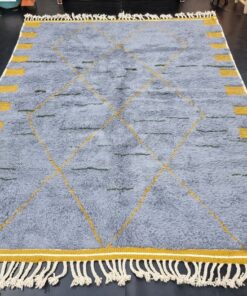 Gray and Gold Soft Rug
