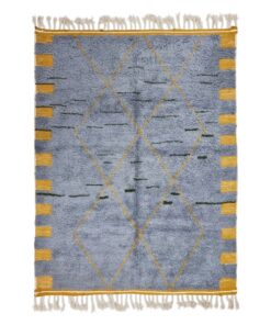 Gray and Gold Soft Rug