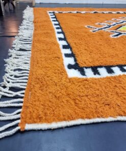 Orange and Black Rug