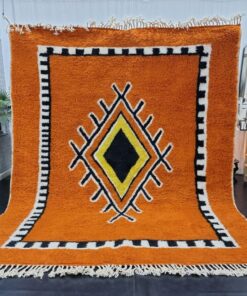 Orange and Black Rug