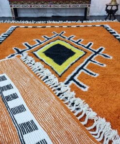 Orange and Black Rug