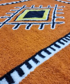 Orange and Black Rug