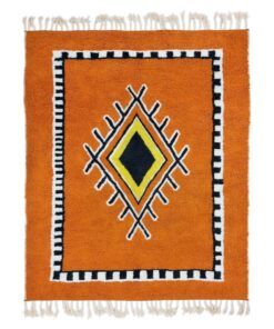 Orange and Black Rug