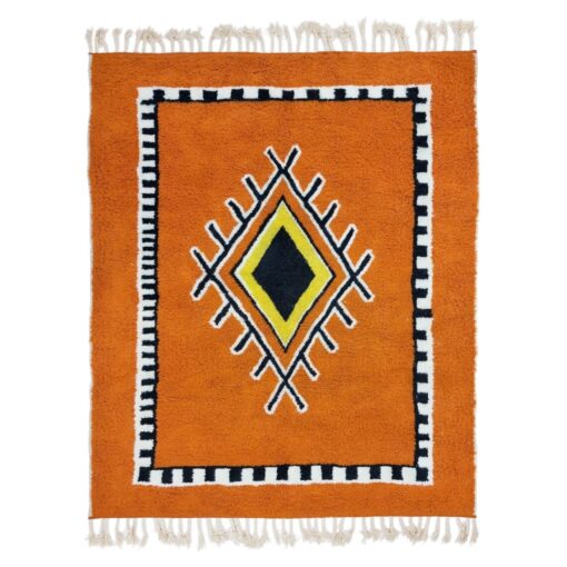 Orange and Black Rug