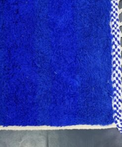 Bright Blue and Black Rug